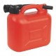 Red Plastic Fuel Can 5 Litre